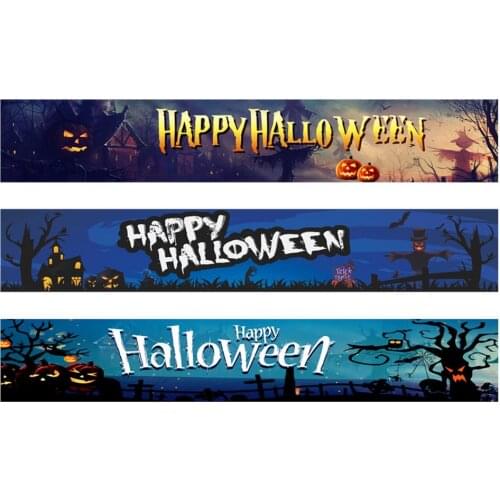 2021 New Halloween Banner Outdoor Hanging Decorative Flags Halloween Garden Courtyard Background Cloth Banner