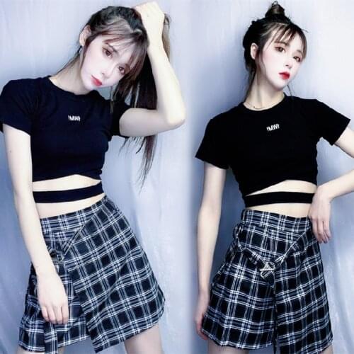 New Ds Nightclub Costumes Female Singer Cheerleader Jazz Dance Costume Hip Hop Performance Clothing Street Dance Suit DWY3823