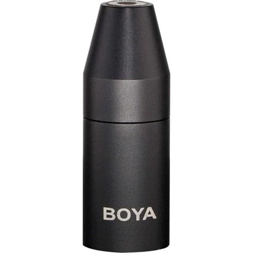 BOYA By 35C-Xlr 3.5mm (Trs) Mini-Jack Female Microphone Adapter To 3-Pin Xlr Male Connector For Camcorder Mixer Camera Audio R