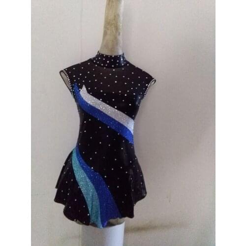 Ice figure skating dress/Spanish/Tap Costume Dance Latino leotard Made