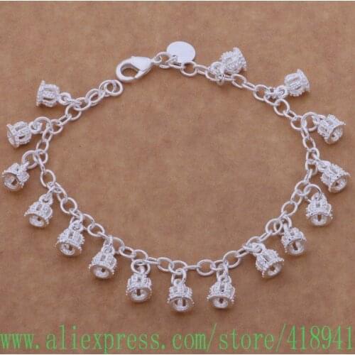 Silver Plated bracelet, Silver Plated fashion jewelry The small crown /ebkamsra bcmajtta AH139