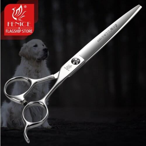Fenice 7.0/7.5inch Professional Dog Grooming Scissors Straight Cutting Shears Japan VG10 Groom tools for Groomers