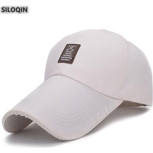 SILOQIN Mens Baseball Cap Spring Autumn Outdoor Mountaineering Sunscreen Tongue Hat Adjustable Size Fashion Canvas Snapback Cap