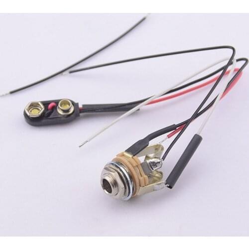1 Piece USA Switch Craft Short Open Electric Guitar Jack Electric Bass Jack With Wire Stereo Jack ( #0141 )