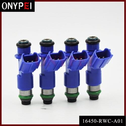 4pcs/lot Fuel Injectors 16450-RWC-A01 For Honda Civic Acura RDX Integra RSX K20 K24 16450RWCA01