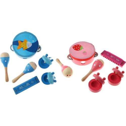 Percussion Set Children Toddlers Music Instruments Toys Band Rhythm Kit For Baby