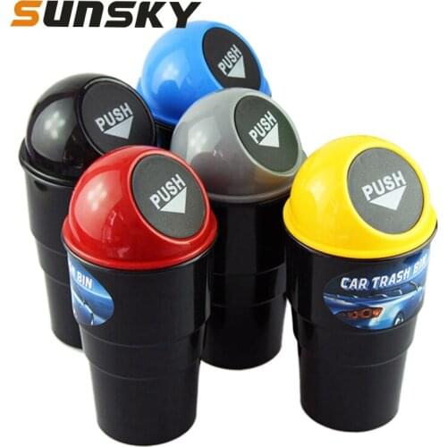 Universal Car Trash Bin Car Garbage Can Rubbish Dust Case Holder Bin Automobile Storage Bucket Auto Interior Accessories