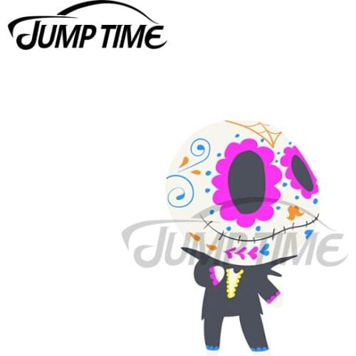 Jump Time 13 x 10.2cm For Jack Skellington Vinyl Car Stickers Creative Graffiti Sticker Waterproof Window Trunk Decal