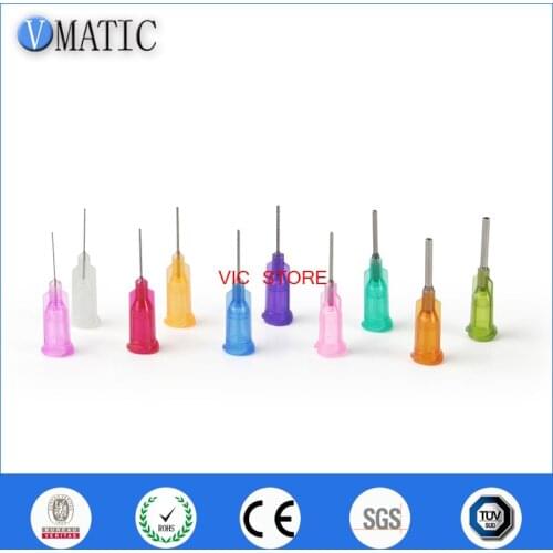 High Quality 0.5'' Tube Length 100 Pcs Te Premier Glue Dispensing Needles Dispenser Needle Tips 1/2 Inch