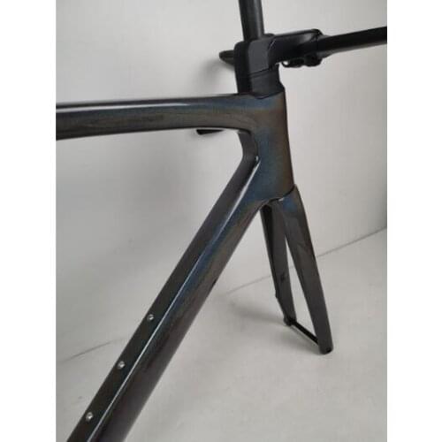 2020 frame+seat post+head seat+fork+clamp+handlebar white decal sagan color frame road carbon bicycle racing frameset 2020 T1100