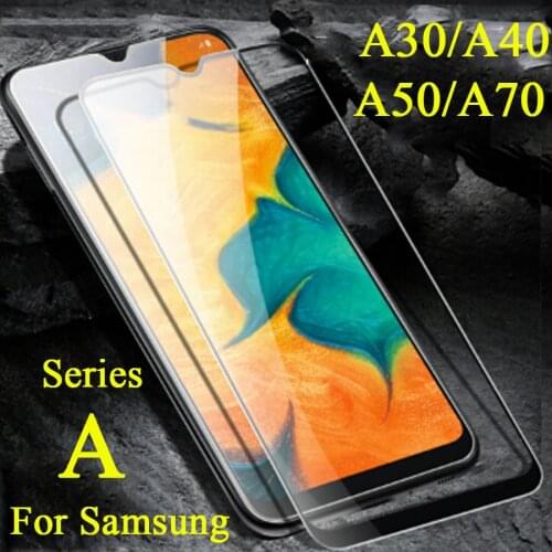 Protective glass on the for Samsung a30 a40 a50 a70 screen protector film sumsung a 30 40 50 70 tremp verre tempered sheet glas