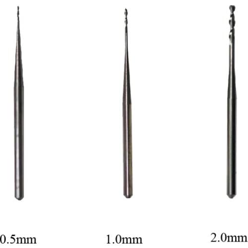 3pcs Dental Milling Tools Zirconia End Mill Burs Dental Milling Bur For CAD CAM ZirkonZahn System