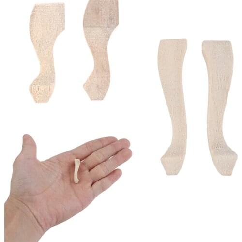 4Pcs/Set 1:12 Scale Wooden Furniture Leg Chair Table Legs Miniature Furniture Decoration For Dollhouse Model Toy