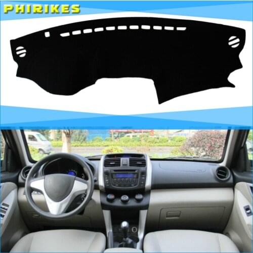 For lifan x60 2011-2016 Double layer Silica gel Car Dashboard Pad Instrument Platform Desk Avoid Light Mats Cover Sticke
