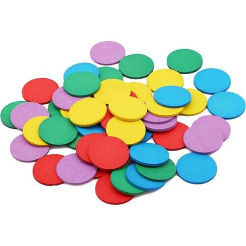 Figure Arithmetic Baby Math Circular Color Wooden Toys Mathematical Geometry Wood Chip Montessori Educational Toy For Kids