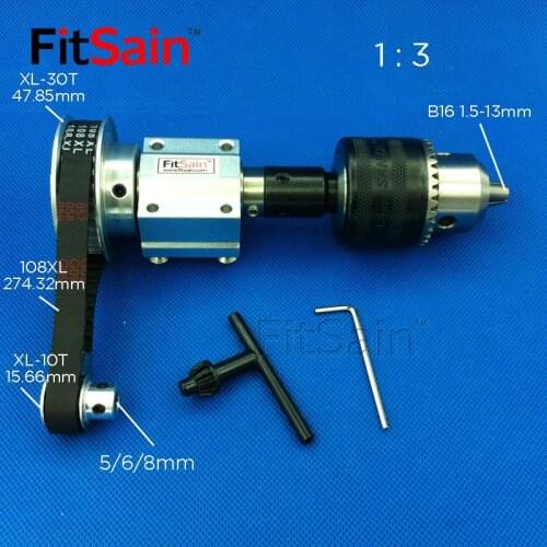 FitSain-XL 1:3 B16 DIY bench saw spindle precision micro table saw transmission bearing seat small lathe micro table saw spindle
