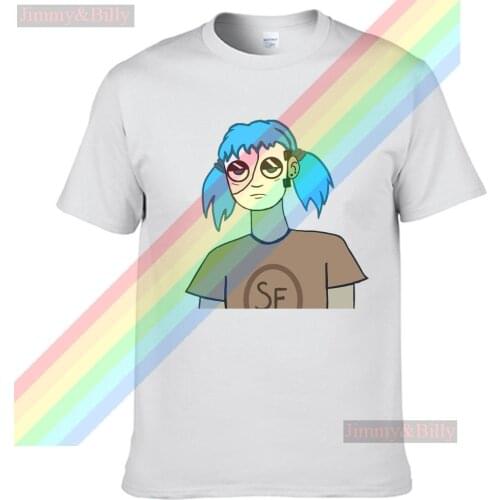 Sally Face Man In A Wig And Mask Summer Print T Shirt Clothes Popular Shirt Cotton Tees Amazing Short Sleeve Unique Unisex Tops