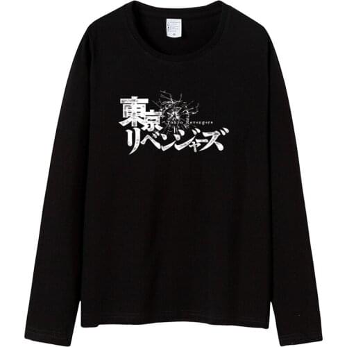 2021 Tokyo Revengers Printed long sleeve t shirt men O-Neck Casual Cartoon graphic t shirts Unisex men clothing anime clothes