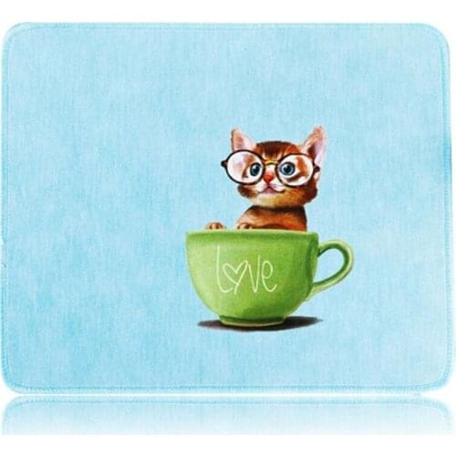 Mouse Pad Small Office Mouse Pad Cute Cartoon Creative Office Mouse Pad Lock Edge Anti-skid Washable