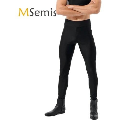 Mens Running Pants Sportswear Patent Leather Mesh Patchwork Leggings Sports Yoga Fitness Mid Waist Skinny Pants Clubwear