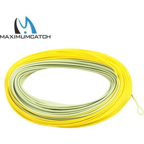 Maximumcatch 6/7/8wt Salmon/Steelhead Fly Line With 2 Welded Loops Double Color Floating Fly Line for Saltwater/Freshwater