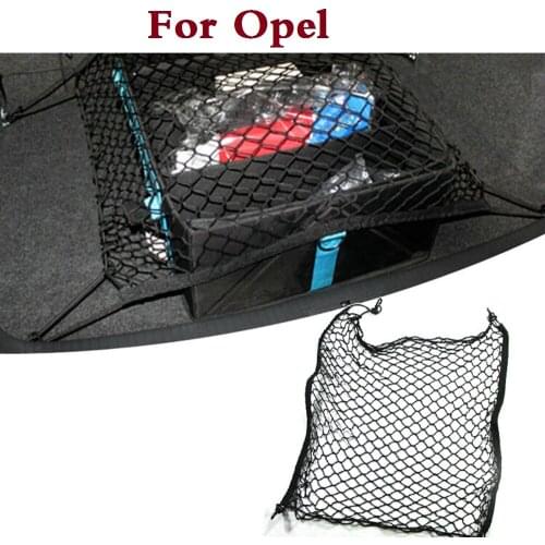 New Car Rear trunk Luggage Cargo Net Mesh Storage Holder 4 Hook For Opel Adam Agila Ampera Antara Astra OPC Cascada Corsa OPC GT