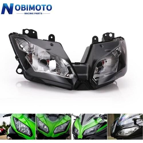 Motorcycle Front Light Headlight Head Lamp New Angel Eye For Kawasaki ZX 6R NINJA250 NINJA300
