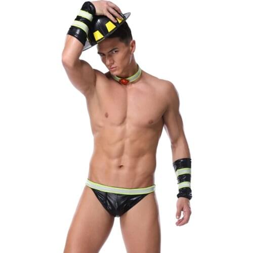 Sexy Fireman Cosplay Costumes Professional Fireman Dress Halloween Firefighter Uniforms Men Performance Carnival Clothes