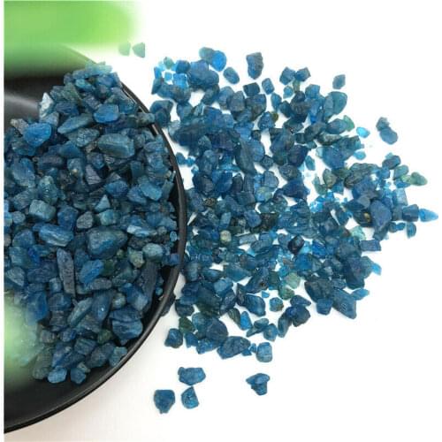 Drop Shipping 50g Natural Raw Blue Apatite Rough Stones Crystal Gravel Rough Gemstone Healing Natural Stones and Crystals