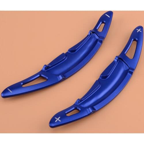 Blue Steering Wheel Shift Paddle Shifter Extension fit for Porsche Panamera Cayenne Macan 718 911 918