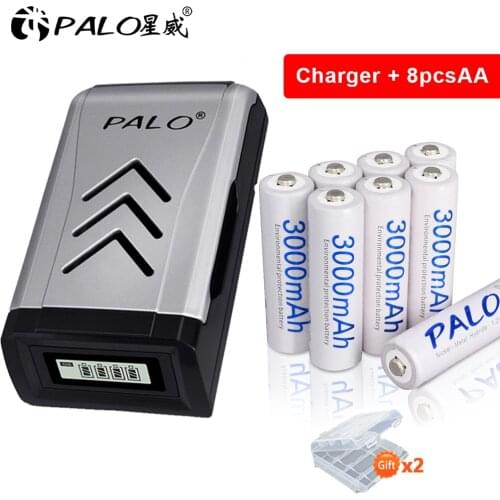 4-16pcs 1.2v AA Rechargeable AA Battery aa replacement Battery 3000mah 100% original battery for LED light Toy Camera microphone