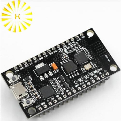 V3 NodeMcu Lua WIFI module integration of ESP8266 + extra memory 32M flash, USB-serial CP2102 Connector
