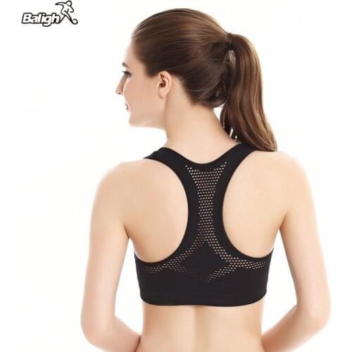 Women Workout Yoga Padded Sports Bra Stretch Racerback Tank Top Bra A
