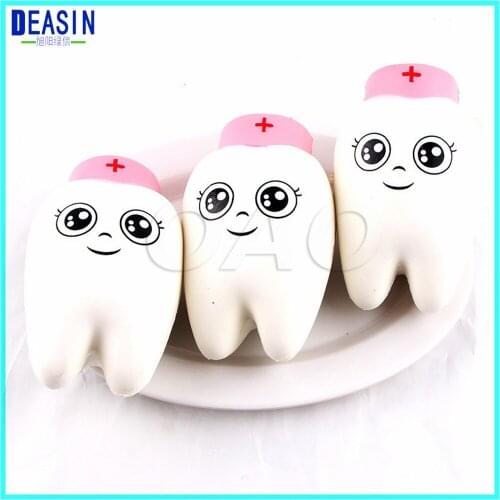 10PCS New Listing Of Super Cartoon Teeth Pendant Elastic Slow Slow Rebound Decompression Toys To Vent Toys