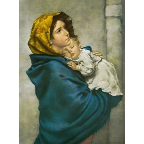 2020 New Arrival Embroidery Madonnina Cross Stitch Pattern Maker with 100% Cotton Floss & Free Shipping for Home Decor