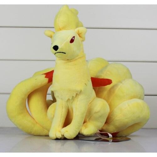 23cm Anime New Cartoon Toys Animals Yellow Fox Plush Dolls Peluches Brinquedo Kids Gift