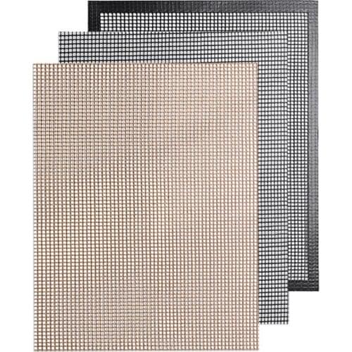 3PCS 40*33cm Food Grade Barbecue Grid Mat Non-stick Grilling Net Compatible With All Grill Types Outdoor BBQ Pad Barbecue Tools