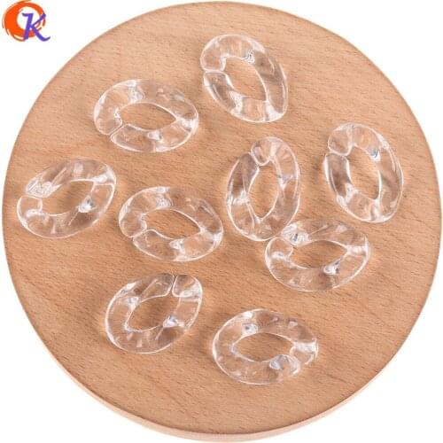 Cordial Design 17x23mm 560Pcs Jewelry Accessories/Acrylic Beads/Chain Shape/Clear Beads/DIY Making/Hand Made/Earring Findings