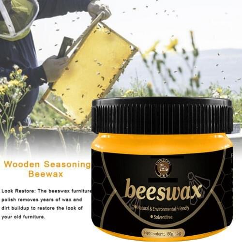 Wood Seasoning Beewax Polish Waterproof Natural Beewax Furniture Care Accessories For Wood Furniture For Mahogany Furniture