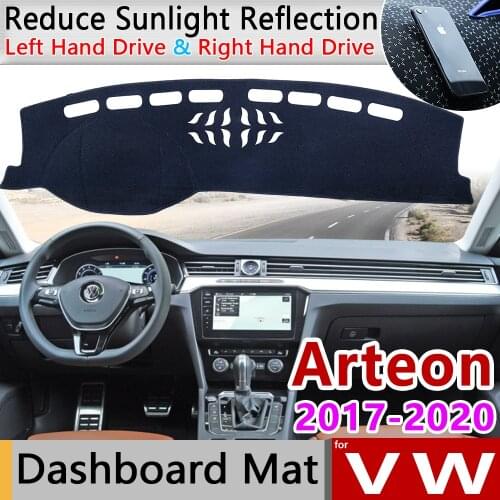 For Volkswagen VW Arteon 2017 2018 2019 2020 Anti-Slip Mat Dashboard Cover Pad Sunshade Dashmat Protect Carpet Accessories Rug