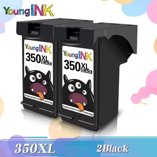 2 PACK YOUNGINK Ink Cartridge Remanufactured replacement For HP 350 351 HP 350XL 351XL For C4384 C4390 C4410 C4435 C4440 Printer