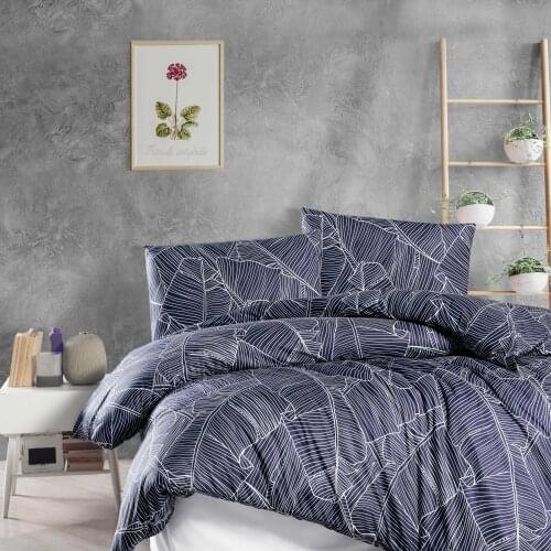 Duvet Cover Set Multicolored, Cotton, Stone Wash, No Ironing Required, Jacquard Bedding Set, Queen Duvet Cover Set