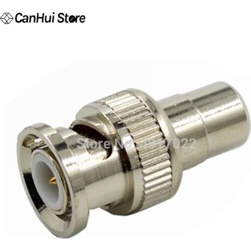 2PCS/5PCS/10PCS JR-B9 BNC to RCA Connector Small and short BNC connector for CCTV System Video Head To Lotus Head BNC To AV Hot