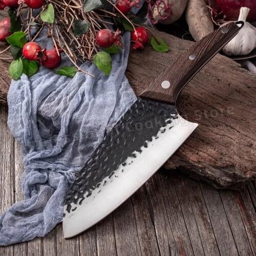 Hand-forged stainless steel kitchen knives chefs knives kitchen cooking knives meat cleavers slicing knives