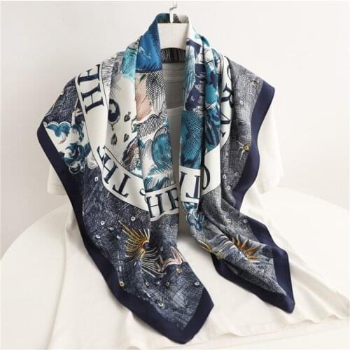 Summer Hair Wrap Headscarf Square Scarf For Women Print Shawl Neckerchief Female Popular Headband Foulard Twill Hijab Bandana