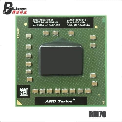 AMD Turion 64 X2 Mobile technology RM-70 RM 70 RM70 2.0 GHz Dual-Core Dual-Thread CPU Processor TMRM70DAM22GG Socket S1