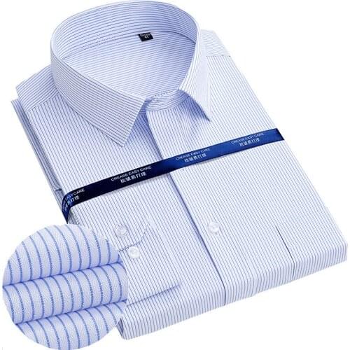 2020 New Men Shirt Long-Sleeved Large Size S-9xl Camisa Blue Red Black Purple White Business Casual Male Top