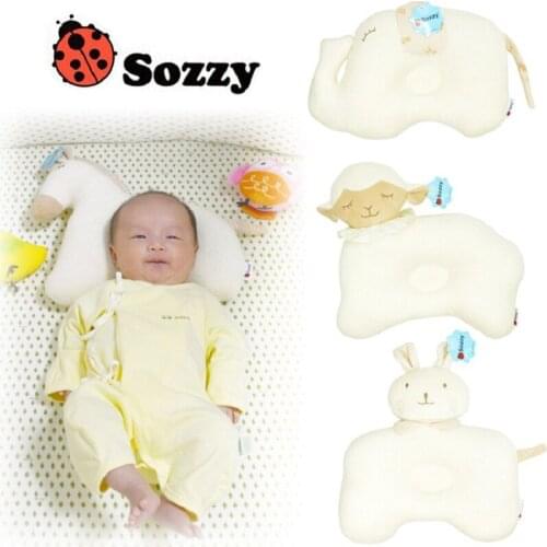 4 type Sozzy Baby Soft Childrens Organic Cotton Baby Animals Stereotypes Pillow Backs And Both Positional