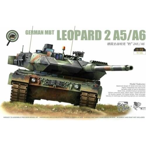 Border TK7201 1/72 Scale German MBT Leopard 2A5/A6 - Model Kit