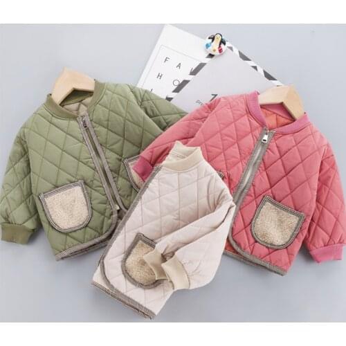 2021 new childrens parka coat winter coat girls and boys winter coat childrens warmth thick velvet hooded baby coat casual coa